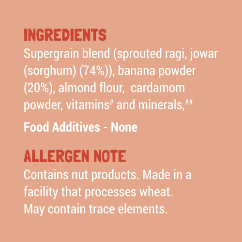 Slurrp Farm - Cereal Ragi Almond & Banana 50gm