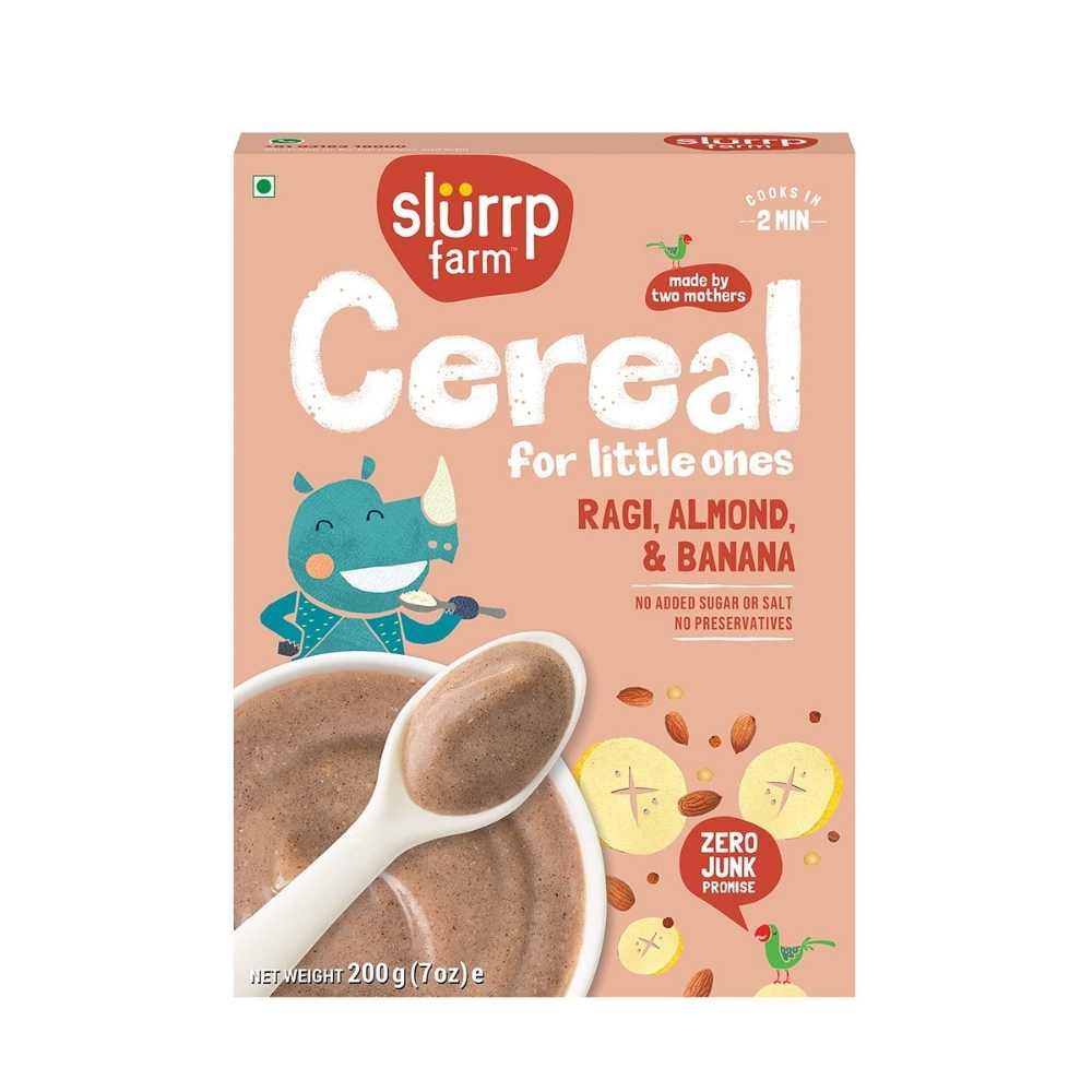 Slurrp Farm - Cereal Ragi Almond & Banana 200gm