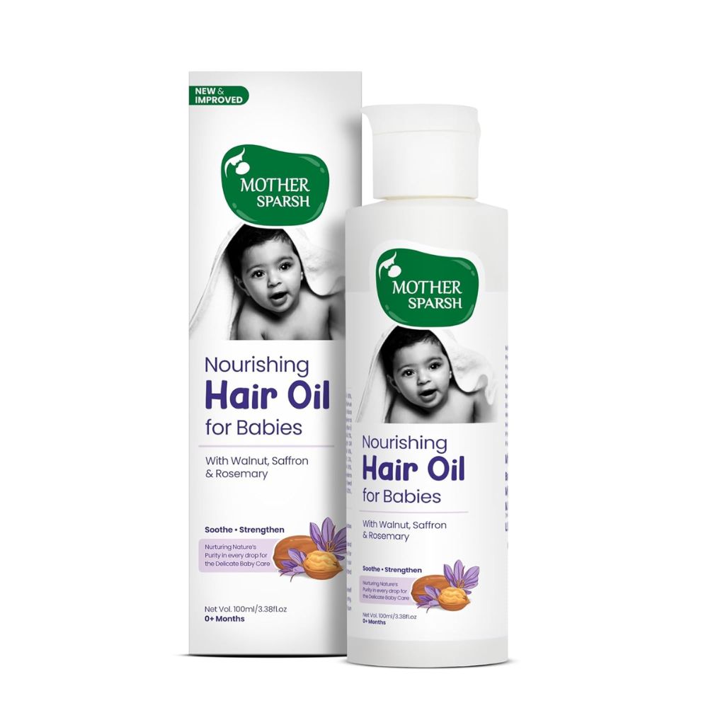 Mother Sparsh - Ayurvedic Baby Hair Oil with 21 Ayurvedic Herbs & Oils-100ML