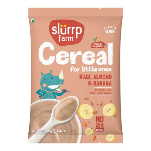 Slurrp Farm - Cereal Ragi Almond & Banana 50gm